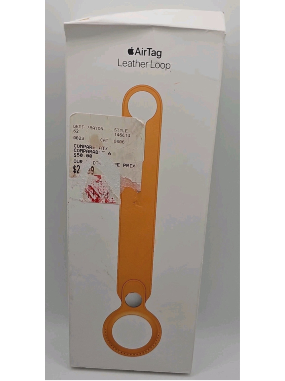 Apple AirTag Leather Loop California Poppy MM023ZM/A OEM Original Genuine